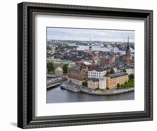 High Angle View of a City, Stockholm, Sweden-null-Framed Photographic Print