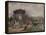 High Angle View of a Group of People Walking in a Park, Bastion Promenade, Vienna, Austria-null-Framed Premier Image Canvas