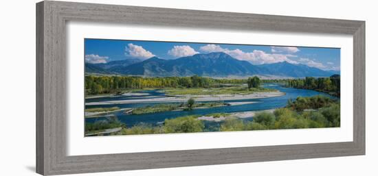 High Angle View of a Lake, Snake River, Swan Valley, Bonnev, Idaho, USA-null-Framed Photographic Print