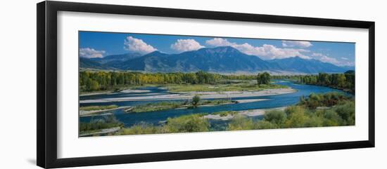 High Angle View of a Lake, Snake River, Swan Valley, Bonnev, Idaho, USA-null-Framed Photographic Print