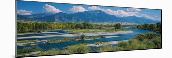 High Angle View of a Lake, Snake River, Swan Valley, Bonnev, Idaho, USA-null-Mounted Photographic Print