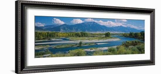 High Angle View of a Lake, Snake River, Swan Valley, Bonnev, Idaho, USA-null-Framed Photographic Print