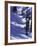 High Angle View of a Man Skiing-null-Framed Photographic Print