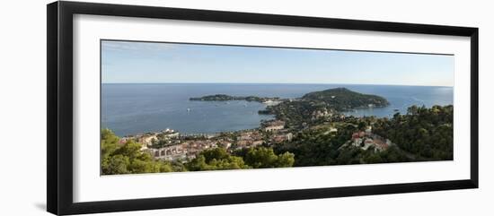 High Angle View of a Town, Saint-Jean-Cap-Ferrat, Nice, Provence-Alpes-Cote D'Azur, France-null-Framed Photographic Print