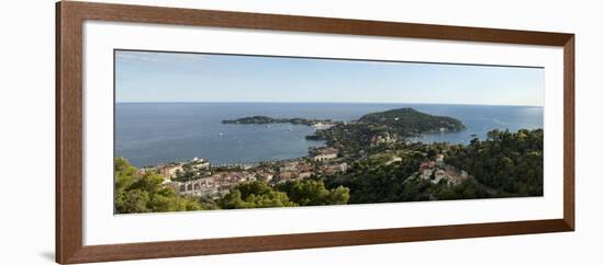 High Angle View of a Town, Saint-Jean-Cap-Ferrat, Nice, Provence-Alpes-Cote D'Azur, France-null-Framed Photographic Print