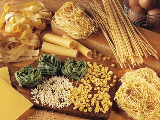 High Angle View of Assorted Pasta and Ingredients' Photographic Print - M. Sarcina | Art.com
