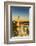 High angle view of Big Ben, the Palace of Westminster and Westminster Bridge at dusk, London, Engla-Fraser Hall-Framed Photographic Print