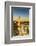 High angle view of Big Ben, the Palace of Westminster and Westminster Bridge at dusk, London, Engla-Fraser Hall-Framed Photographic Print