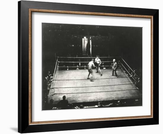 High Angle View of Boxing Match-null-Framed Photo