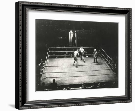 High Angle View of Boxing Match-null-Framed Photo