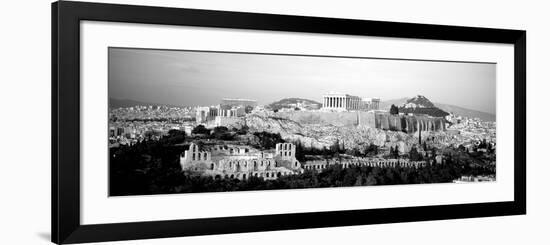 High Angle View of Buildings in a City, Acropolis, Athens, Greece-null-Framed Photographic Print