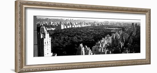 High Angle View of Buildings in a City, Central Park, Manhattan, New York City, New York State, USA-null-Framed Photographic Print