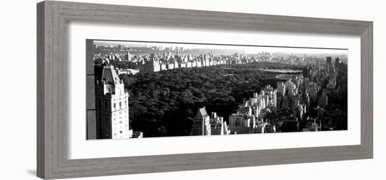 High Angle View of Buildings in a City, Central Park, Manhattan, New York City, New York State, USA-null-Framed Photographic Print