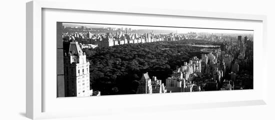 High Angle View of Buildings in a City, Central Park, Manhattan, New York City, New York State, USA-null-Framed Photographic Print