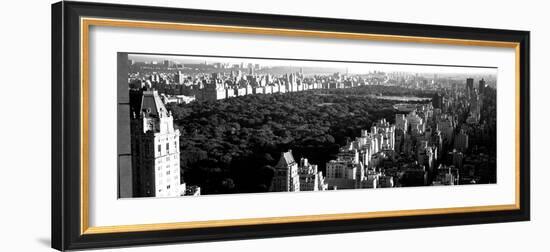 High Angle View of Buildings in a City, Central Park, Manhattan, New York City, New York State, USA-null-Framed Photographic Print