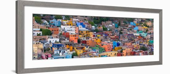 High Angle View of Buildings in a City, Guanajuato, Mexico-null-Framed Photographic Print