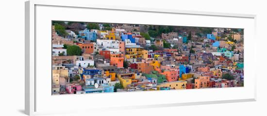 High Angle View of Buildings in a City, Guanajuato, Mexico-null-Framed Photographic Print