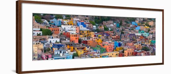 High Angle View of Buildings in a City, Guanajuato, Mexico-null-Framed Photographic Print