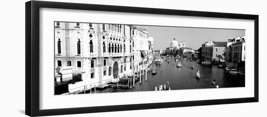 High Angle View of Gondolas in a Canal, Grand Canal, Venice, Italy-null-Framed Photographic Print