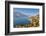 High angle view of Lake Como from Castle Vezio with Varenna and Gittana, Lombardy, Italy-Simon Montgomery-Framed Photographic Print