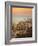 High Angle View of Malaga Cityscape with Bullring and Docks, Andalusia, Spain, Europe-Ian Egner-Framed Photographic Print