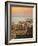 High Angle View of Malaga Cityscape with Bullring and Docks, Andalusia, Spain, Europe-Ian Egner-Framed Photographic Print