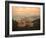 High Angle View of Malaga Cityscape with Bullring and Docks, Andalusia, Spain, Europe-Ian Egner-Framed Photographic Print