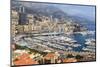 High Angle View of Monaco and Harbour, Monaco, Mediterranean, Europe-Amanda Hall-Mounted Photographic Print