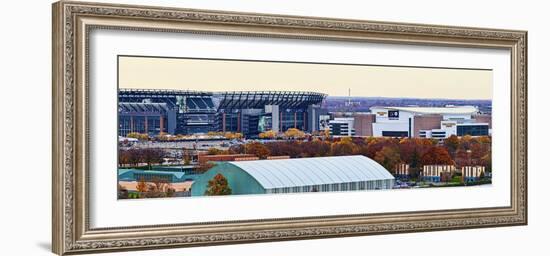 High angle view of Philadelphia Sports Complex, Citizens Bank Park, Lincoln Financial Field, Wel...-Panoramic Images-Framed Photographic Print