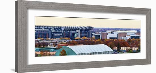 High angle view of Philadelphia Sports Complex, Citizens Bank Park, Lincoln Financial Field, Wel...-Panoramic Images-Framed Photographic Print