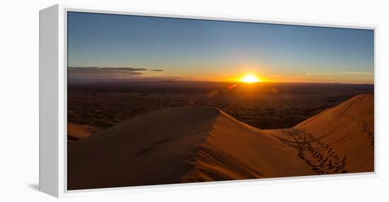 High angle view of Sahara Desert, Morocco-null-Framed Premier Image Canvas