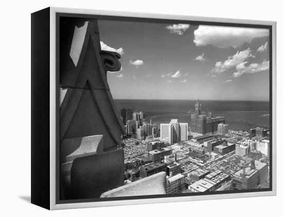 High Angle View of the East Side of Downtown Chicago, Ca. 1930.-Kirn Vintage Stock-Framed Premier Image Canvas