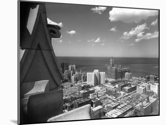 High Angle View of the East Side of Downtown Chicago, Ca. 1930.-Kirn Vintage Stock-Mounted Photographic Print