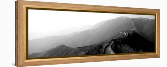 High Angle View of the Great Wall of China, Mutianyu, China-null-Framed Premier Image Canvas