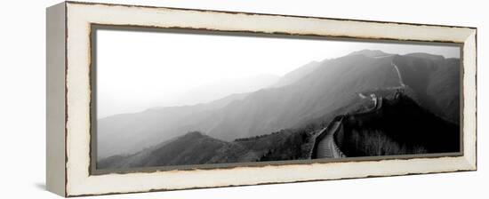 High Angle View of the Great Wall of China, Mutianyu, China-null-Framed Premier Image Canvas