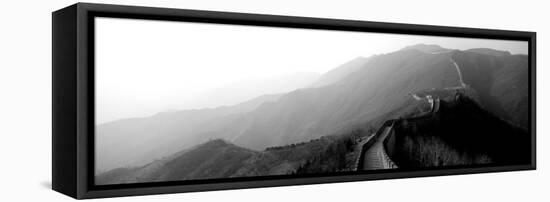 High Angle View of the Great Wall of China, Mutianyu, China-null-Framed Premier Image Canvas