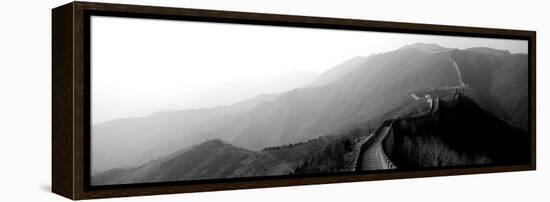 High Angle View of the Great Wall of China, Mutianyu, China-null-Framed Premier Image Canvas