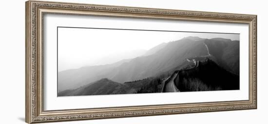 High Angle View of the Great Wall of China, Mutianyu, China-null-Framed Photographic Print