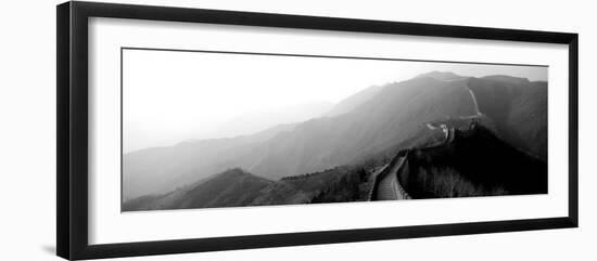 High Angle View of the Great Wall of China, Mutianyu, China-null-Framed Photographic Print