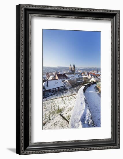 High Angle View of the Old Town of Esslingen in Winter, Baden Wurttemberg, Germany, Europe-Markus Lange-Framed Photographic Print