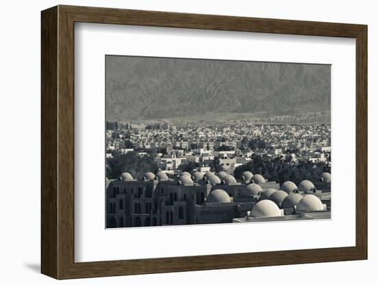 High angle view of town, Aqaba, Jordan-null-Framed Photographic Print