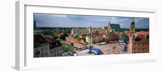 High Angle View of Warsaw, Poland-null-Framed Photographic Print