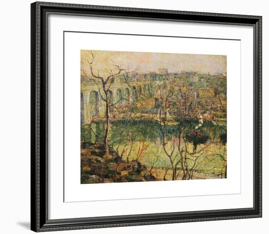 High Bridge - Early Moon-Ernest Lawson-Framed Premium Giclee Print