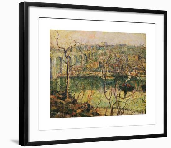High Bridge - Early Moon-Ernest Lawson-Framed Premium Giclee Print