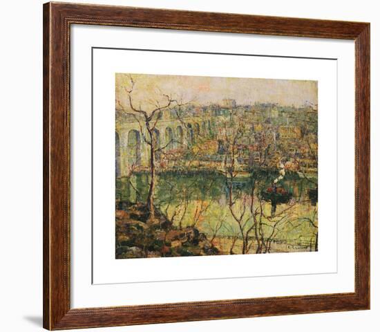 High Bridge - Early Moon-Ernest Lawson-Framed Premium Giclee Print