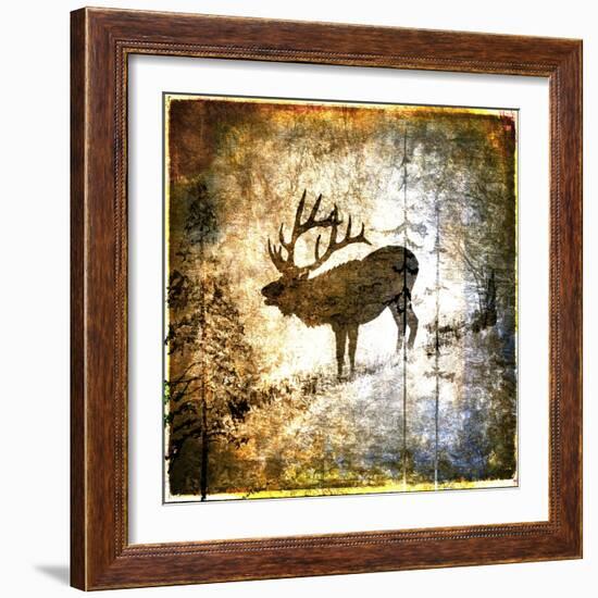 High Country Elk-LightBoxJournal-Framed Giclee Print