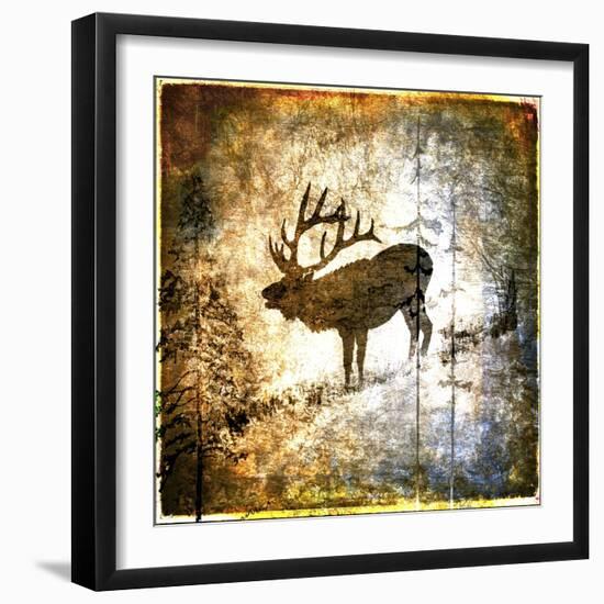 High Country Elk-LightBoxJournal-Framed Giclee Print