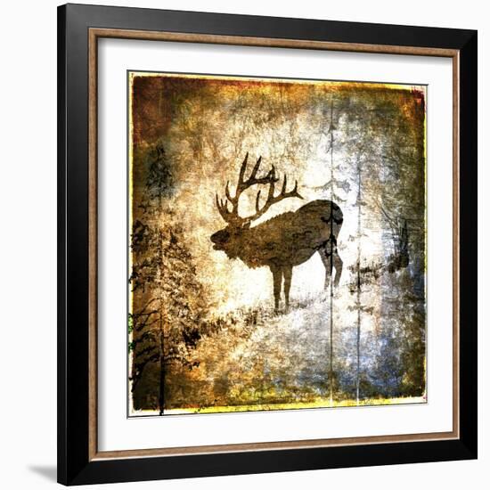 High Country Elk-LightBoxJournal-Framed Giclee Print