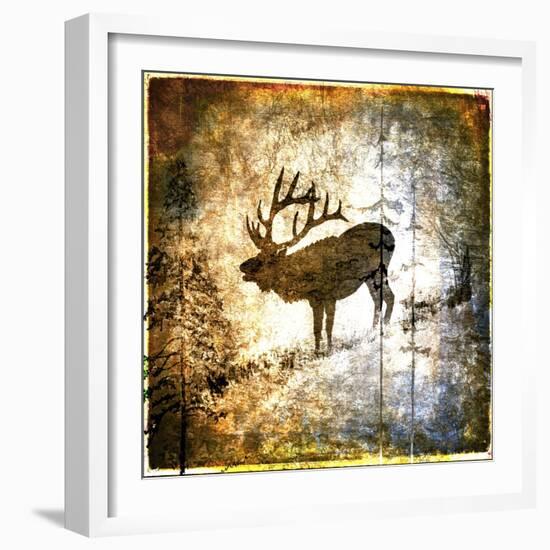 High Country Elk-LightBoxJournal-Framed Giclee Print