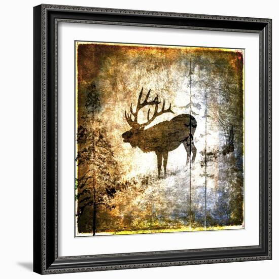 High Country Elk-LightBoxJournal-Framed Giclee Print